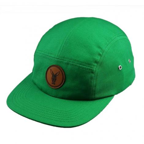 5 Panels Cap with Leather badge